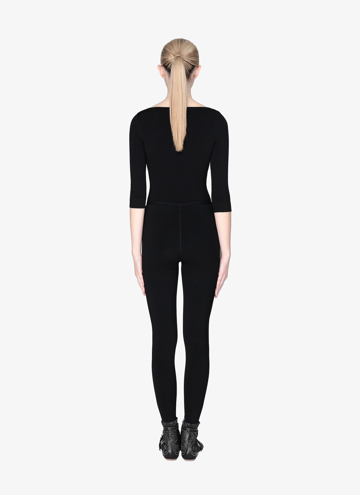 Long-Sleeved Bodysuit ALAÏA BLACK LONG-SLEEVED BODYSUIT